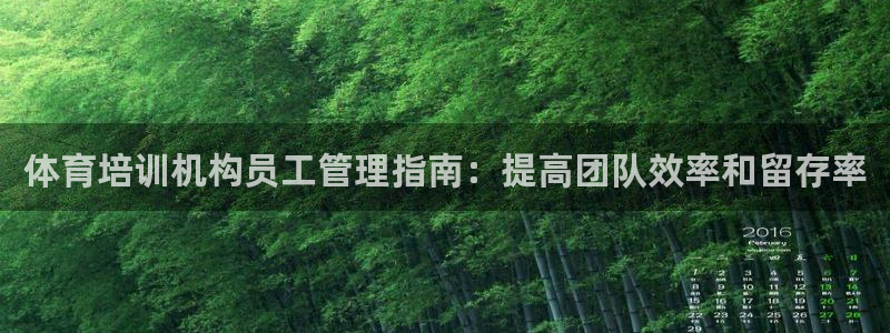 极悦平台官方网站：体育培训机构员工管理指南：提高团队