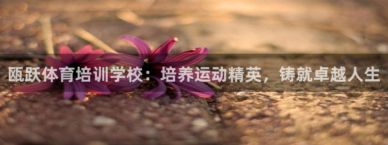 极悦平台官网入口下载：瓯跃体育培训学校：培养运动精英