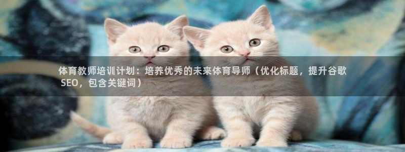极悦平台与网易合作详情：体育教师培训计划：培养优秀的