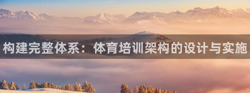 极悦平台安全吗：构建完整体系：体育培训架构的设计与实施