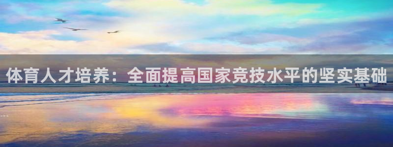 极悦平台代理怎么做的：体育人才培养：全面提高国家竞技水平的坚